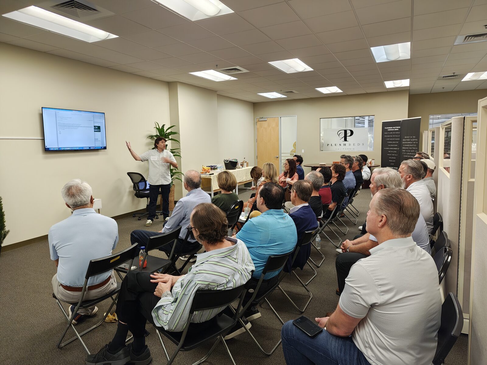 LAB members at a seminar hosted at PlushBeds headquarters, March 2026